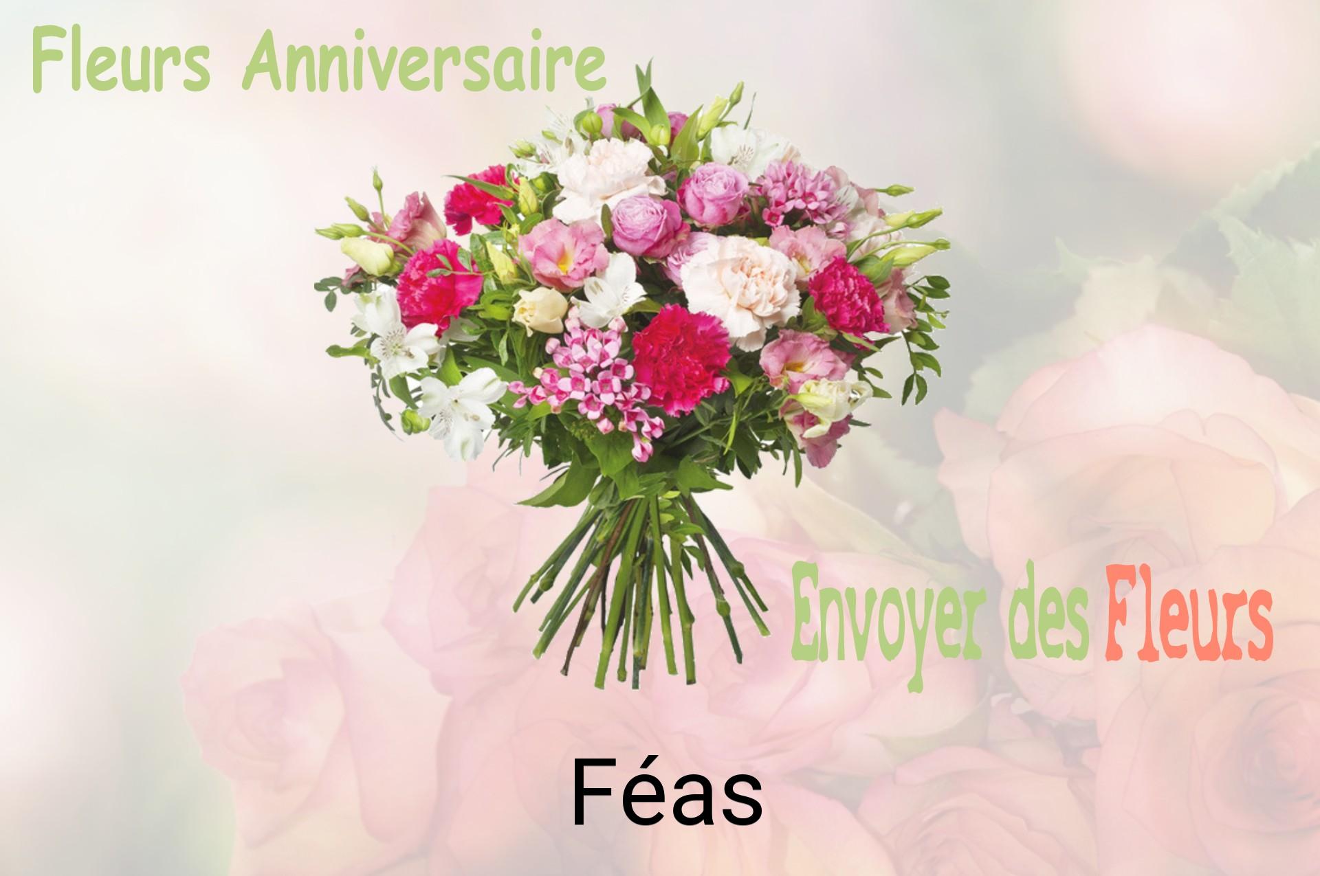 Bouquet de fleurs d’anniversaire livré à Féas